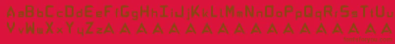 En savoir plus sur la police AbandonAlphabeta Police AbandonAlphabeta – polices brunes sur fond rouge