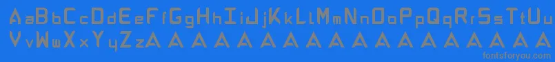 AbandonAlphabeta Font – Gray Fonts on Blue Background