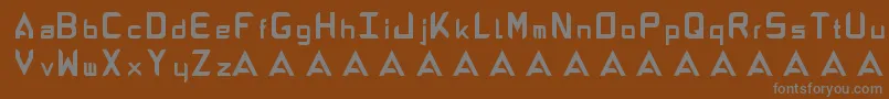 AbandonAlphabeta Font – Gray Fonts on Brown Background