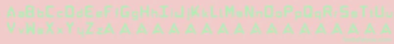 AbandonAlphabeta Font – Green Fonts on Pink Background