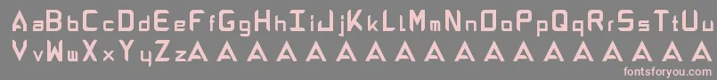 AbandonAlphabeta Font – Pink Fonts on Gray Background