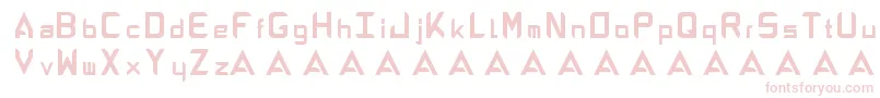 AbandonAlphabeta Font – Pink Fonts on White Background