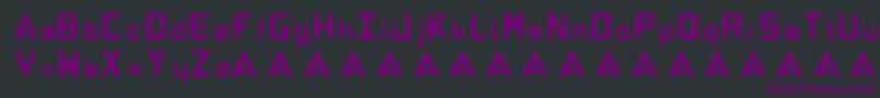 AbandonAlphabeta Font – Purple Fonts on Black Background