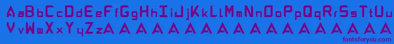 AbandonAlphabeta Font – Purple Fonts on Blue Background