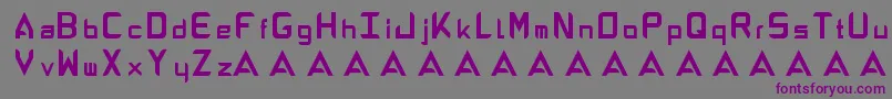 AbandonAlphabeta Font – Purple Fonts on Gray Background