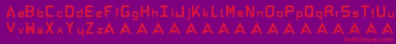 Шрифт AbandonAlphabeta – красные шрифты на фиолетовом фоне