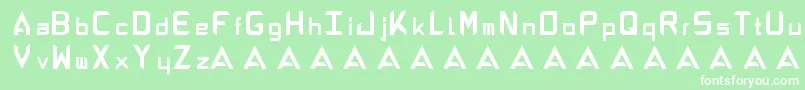 AbandonAlphabeta Font – White Fonts on Green Background