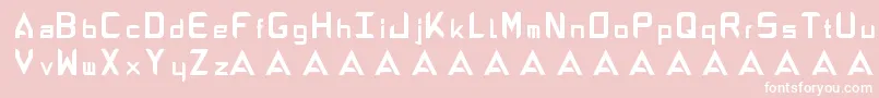 AbandonAlphabeta Font – White Fonts on Pink Background