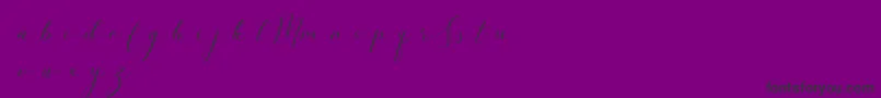 SimpleMonologueDemo-fontti – mustat fontit violetilla taustalla