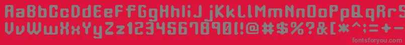 OrangePhone Font – Gray Fonts on Red Background
