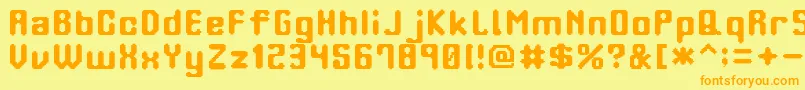 More about OrangePhone Font OrangePhone Font – Orange Fonts on Yellow Background