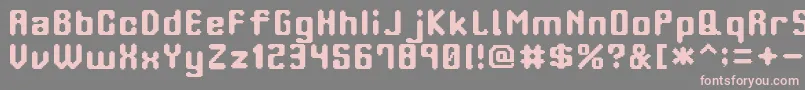 OrangePhone Font – Pink Fonts on Gray Background