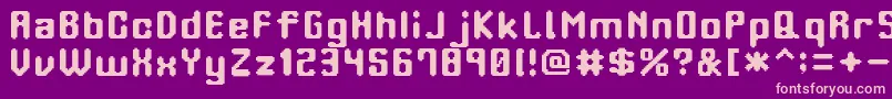 OrangePhone Font – Pink Fonts on Purple Background