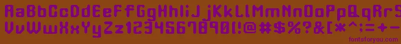 OrangePhone Font – Purple Fonts on Brown Background