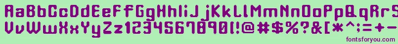 OrangePhone Font – Purple Fonts on Green Background