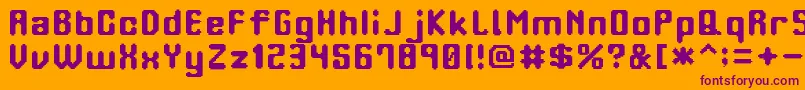 OrangePhone Font – Purple Fonts on Orange Background