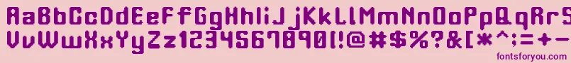 OrangePhone Font – Purple Fonts on Pink Background