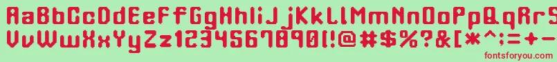 OrangePhone Font – Red Fonts on Green Background