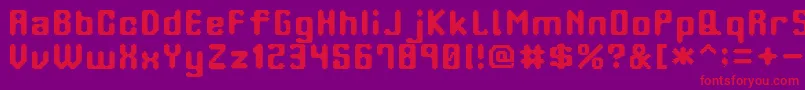 OrangePhone Font – Red Fonts on Purple Background