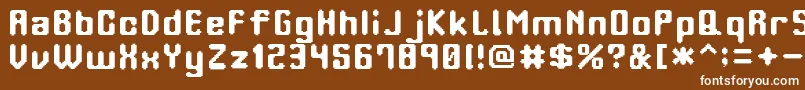 OrangePhone Font – White Fonts on Brown Background