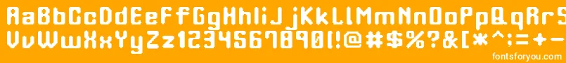 fuente OrangePhone – Fuentes Blancas Sobre Fondo Naranja