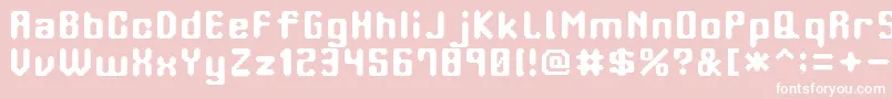 OrangePhone Font – White Fonts on Pink Background