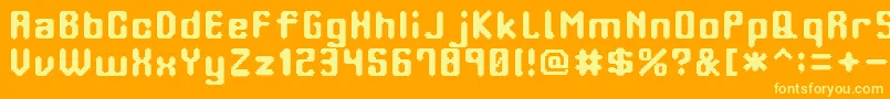 OrangePhone Font – Yellow Fonts on Orange Background