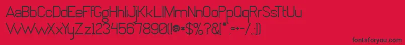 AltoVoltaje Font – Black Fonts on Red Background