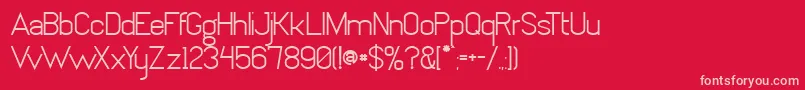 AltoVoltaje Font – Pink Fonts on Red Background