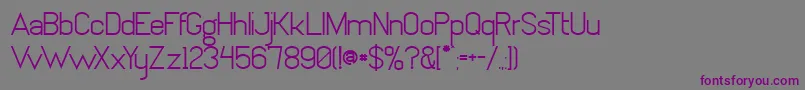 AltoVoltaje Font – Purple Fonts on Gray Background