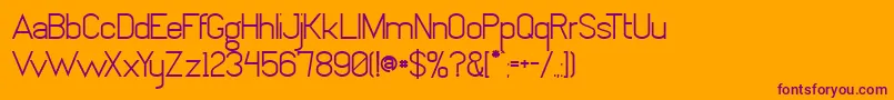AltoVoltaje Font – Purple Fonts on Orange Background