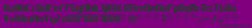 Muttprutt Font – Black Fonts on Purple Background