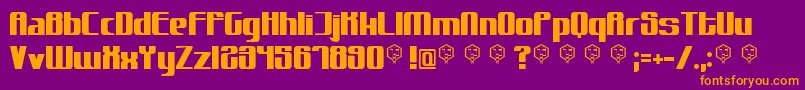 Muttprutt Font – Orange Fonts on Purple Background