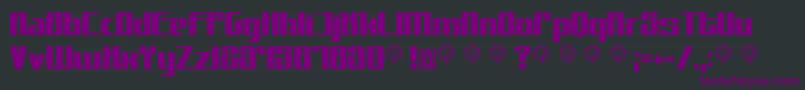 Muttprutt Font – Purple Fonts on Black Background