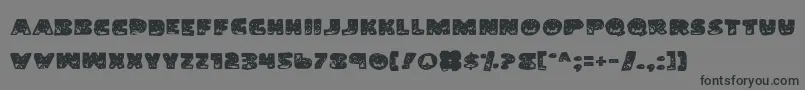 Landg Font – Black Fonts on Gray Background