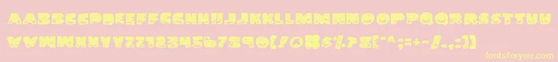 Landg Font – Yellow Fonts on Pink Background