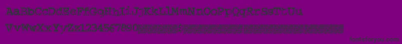 Шрифт Strungpiano – чёрные шрифты на фиолетовом фоне