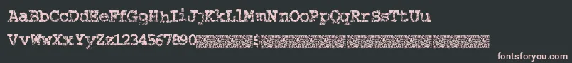 Strungpiano Font – Pink Fonts on Black Background