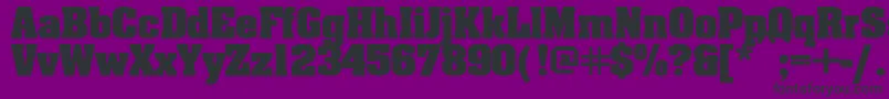 Aaronbold Font – Black Fonts on Purple Background