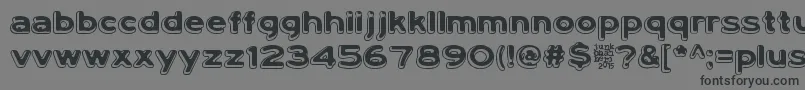 Шрифт LumiNauroit – чёрные шрифты на сером фоне