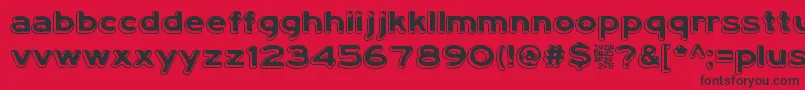 LumiNauroit Font – Black Fonts on Red Background