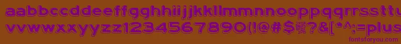 LumiNauroit Font – Purple Fonts on Brown Background