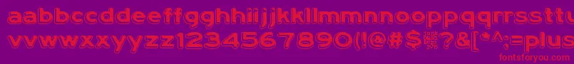 LumiNauroit Font – Red Fonts on Purple Background