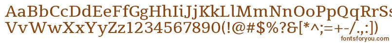 TienneRegular Font – Brown Fonts on White Background