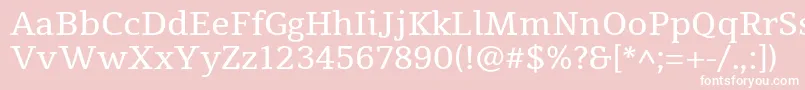 TienneRegular Font – White Fonts on Pink Background