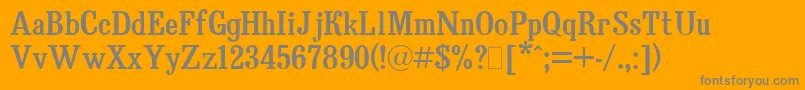 BruskovayaPlain.001.001-Schriftart – Graue Schriften auf orangefarbenem Hintergrund