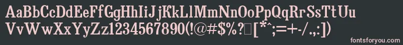 BruskovayaPlain.001.001 Font – Pink Fonts on Black Background