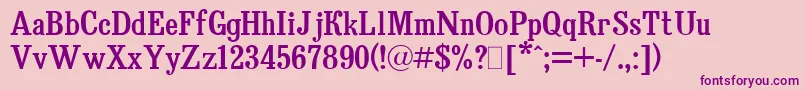 BruskovayaPlain.001.001 Font – Purple Fonts on Pink Background