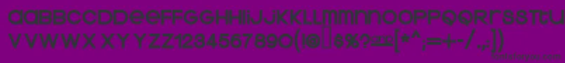 KravitzExtraThermal Font – Black Fonts on Purple Background