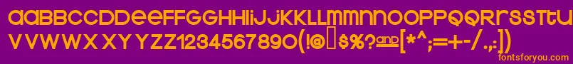 KravitzExtraThermal Font – Orange Fonts on Purple Background